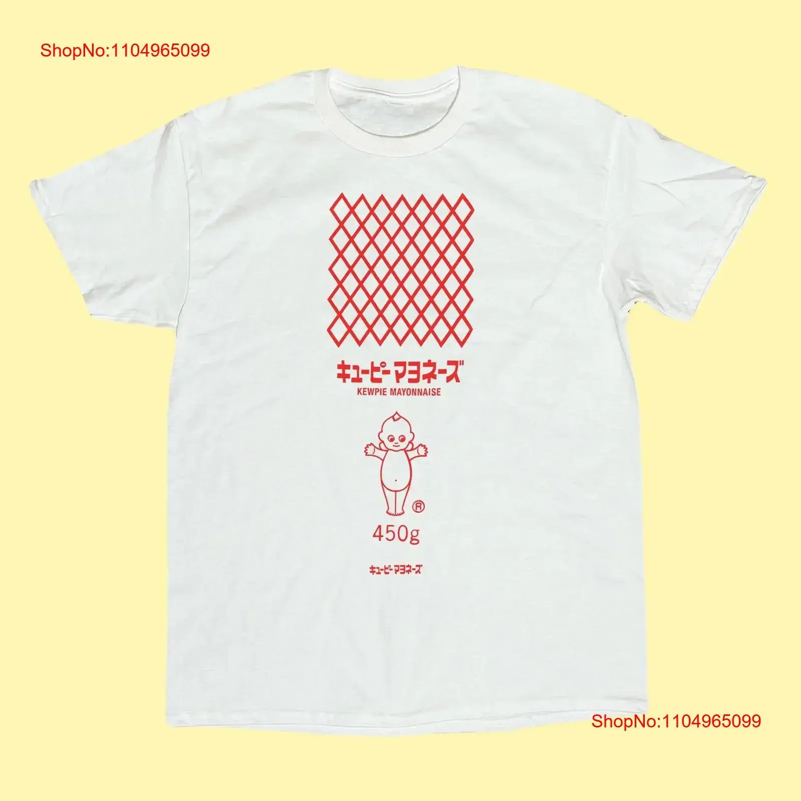 Kewpie Mayonnaise Baby Camiseta japonesa vintage Lavado Cómodo streetwear gráfico de moda Ropa elegante y ligeramente de diseñador