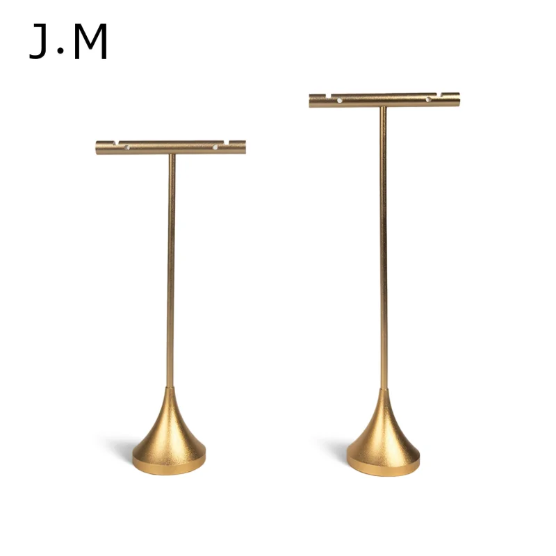 

2 шт./лот, металлическая подставка-органайзер для сережек в форме буквы Т, профессиональная полка для хранения сережек для розничных ювелирных магазинов