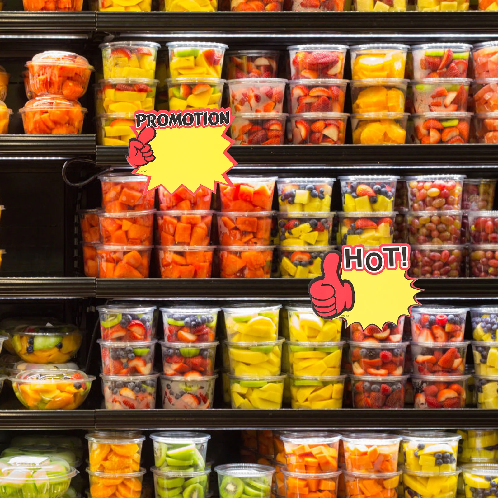 

200pcs Price Tags For Fruits Vegetables Marked Supermarket Retail Display Sales Tags Burst Signs Cards Durable Label