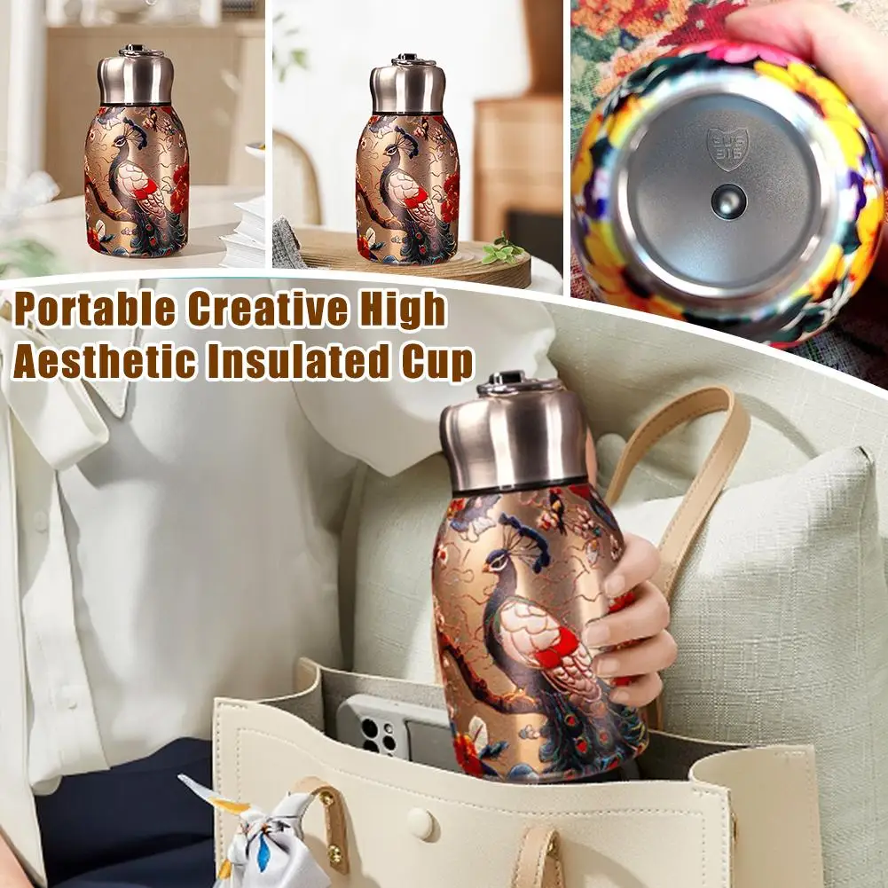 316 Stainless Steel Insulated Cup 300ml Portable Coffee Mug Leak Proof Durable Slim Insulated Thermal Water Bottle 2026 New