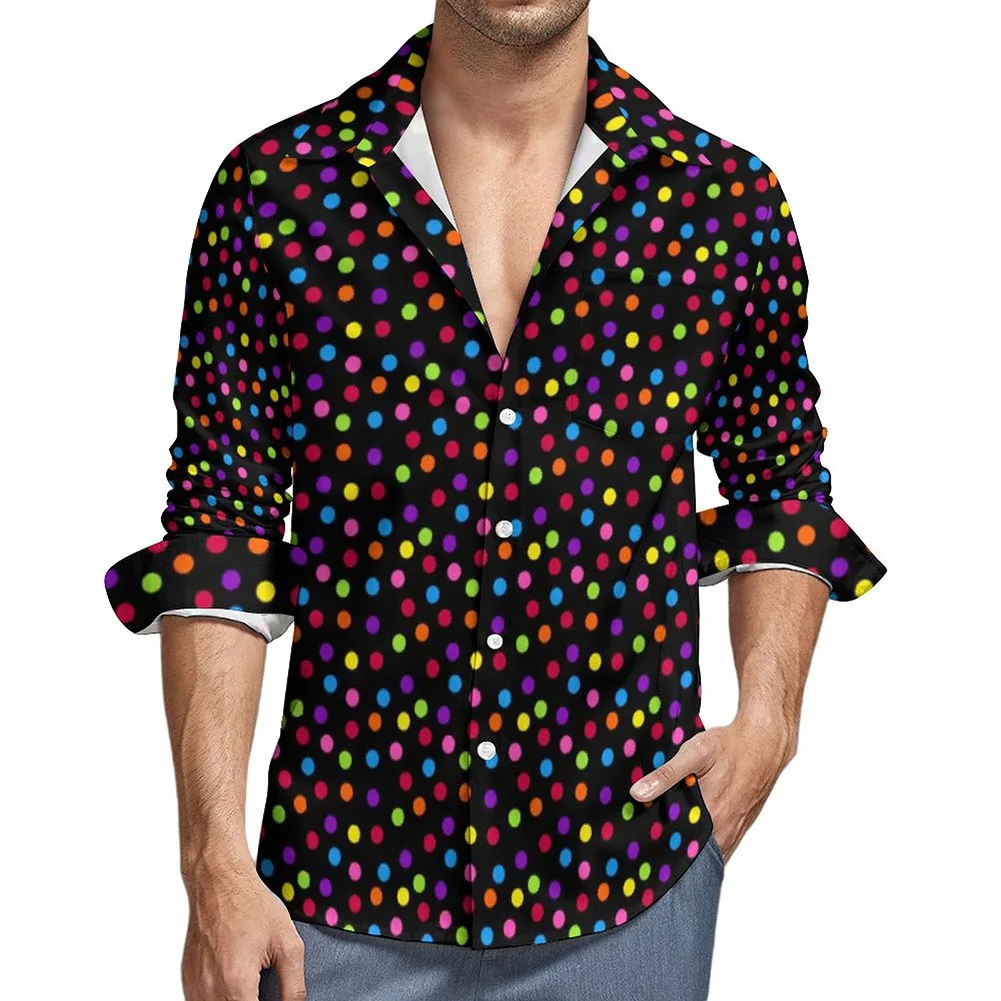 

Beach 3D Printed Long Sleeve Mens Fashion Shirts Casual Style Daily Wear Holiday Wear Lapel Neckline Slight Stretch