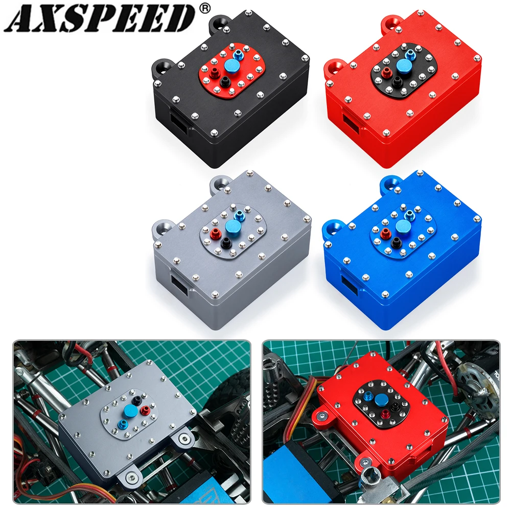 

Алюминиевый приемник AXSPEED, коробка оборудования топливных элементов 60*40*26 мм для 1/10 осевого SCX10 Capra PRO VS4-10 Phoenix TF2 TRX4 TRX6