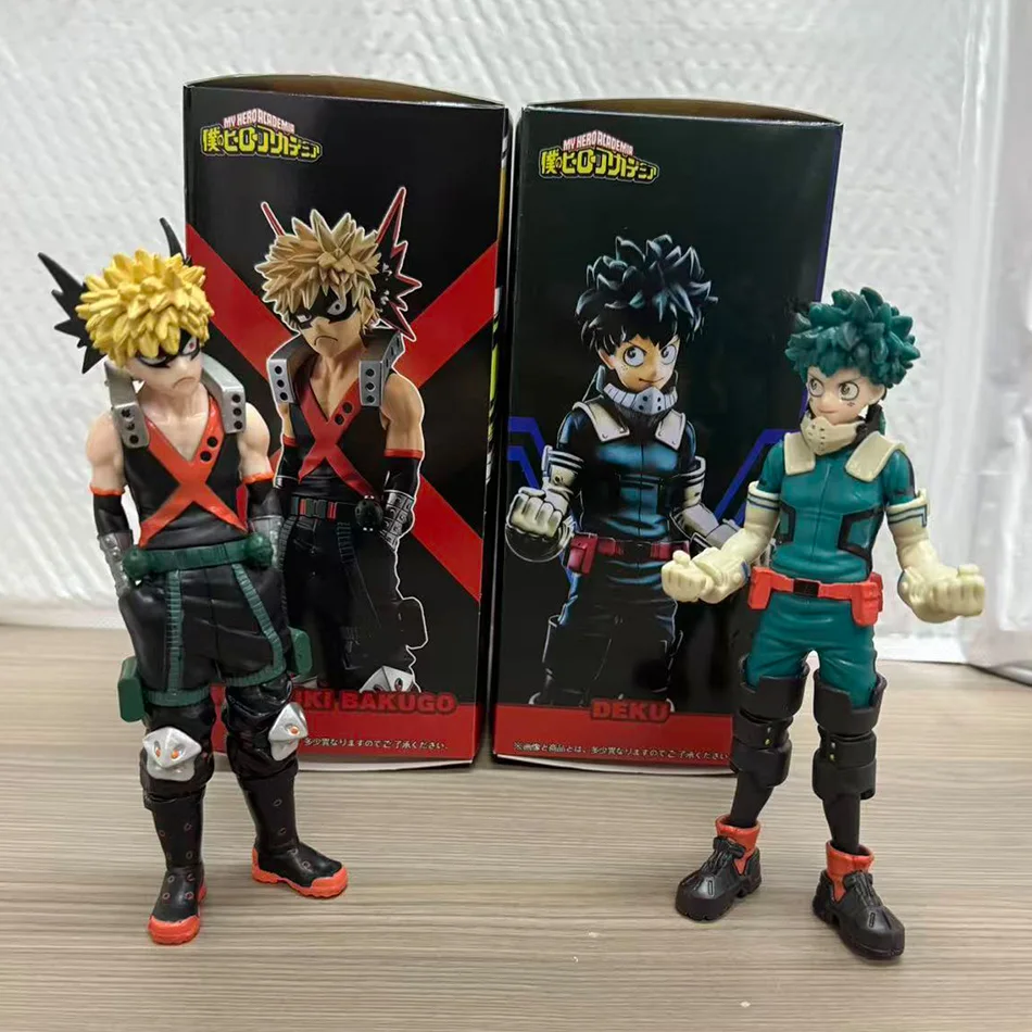 

Bandai New 17cm 2style Anime My Hero Academia Figure Izuku Midoriya Katsuki Bakugo PVC Model Doll Collection for Otaku Toy Gift