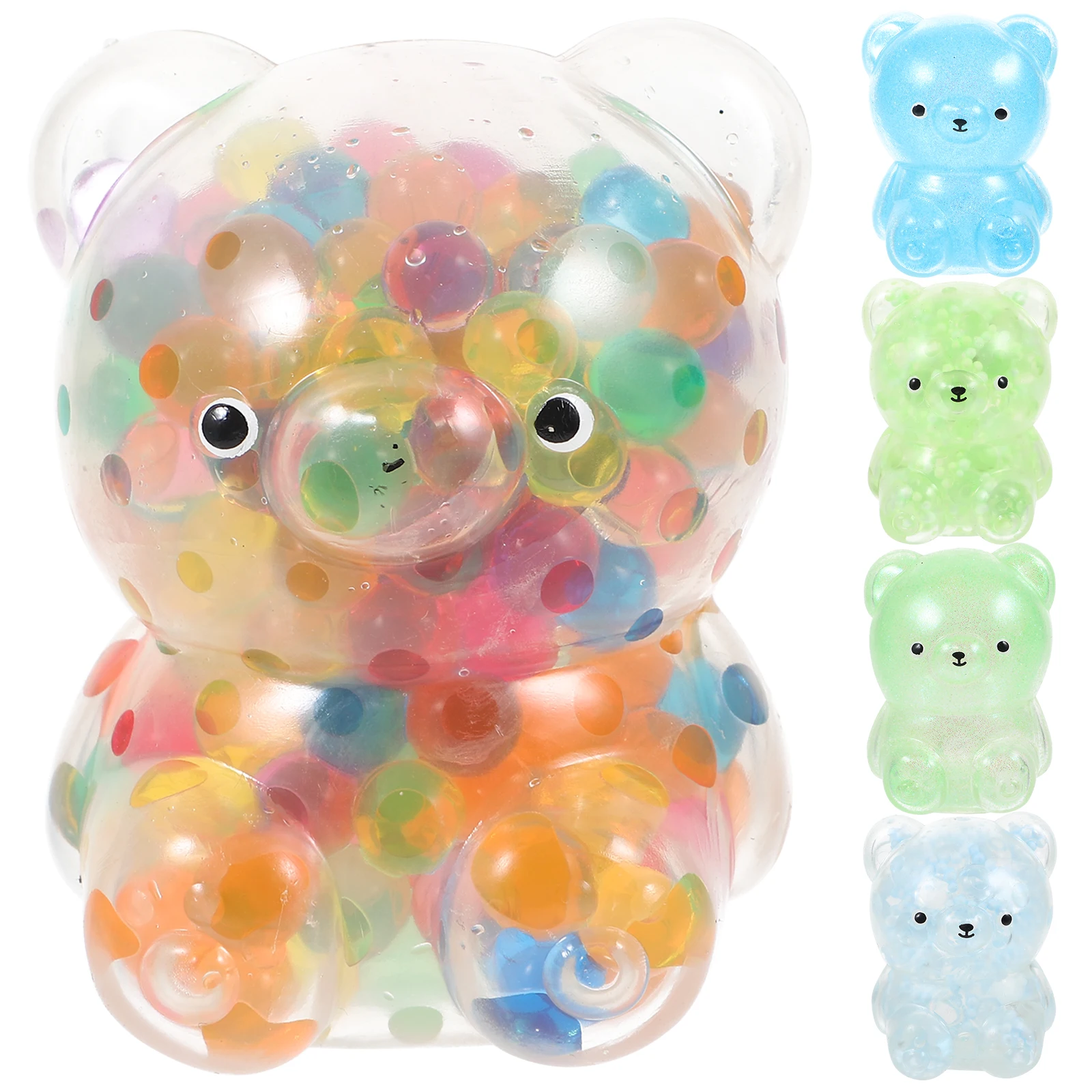 5 قطعة ضغط الدب مطاطا الضغط الإجهاد الإغاثة اليد الكرتون قرصة الضغط متعة هدية لعبة لتخفيف الضغط اليد لعبة حسية