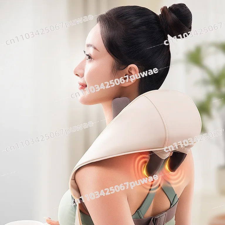 Trapezius Massage Shawl Cervical Back Knead Hot Compress Multifunction Grip Massage Device