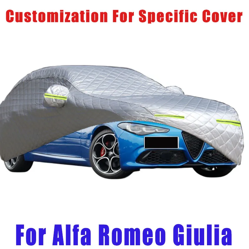 For Alfa Romeo Giulia Hail prevention cover auto rain protection, scratch protection, paint peeling protection,