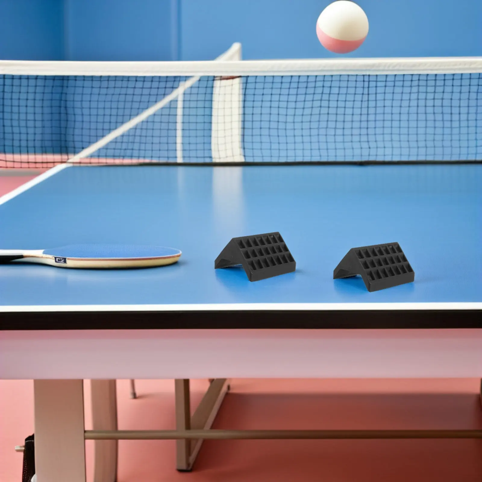 12Pcs Table Tennis Table Edge Guards Black Plastic Corner Protectors Anti-Collision Pads Safety Bumpers for Indoor Desk