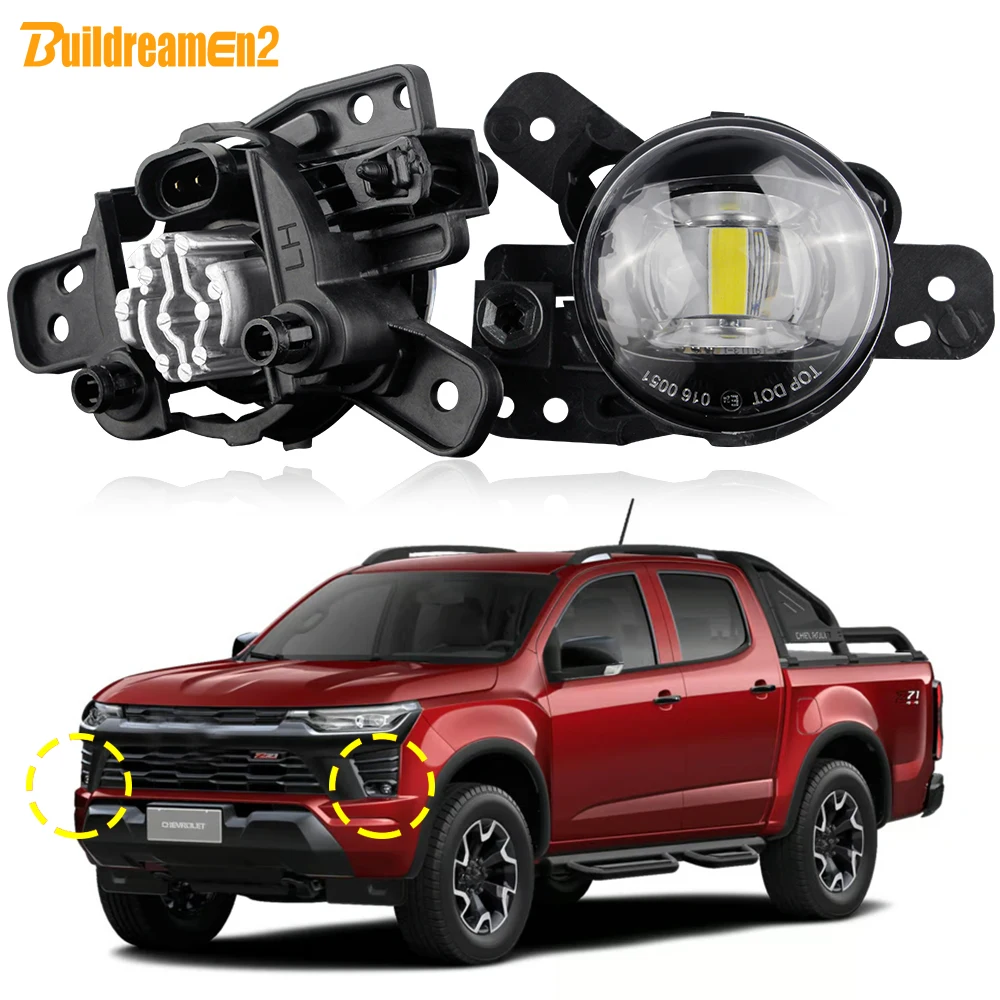 

1 Pair Car Front Bumper LED Lens Fog Light Assembly Daylight For Chevrolet Colorado 2023 2024 2025
