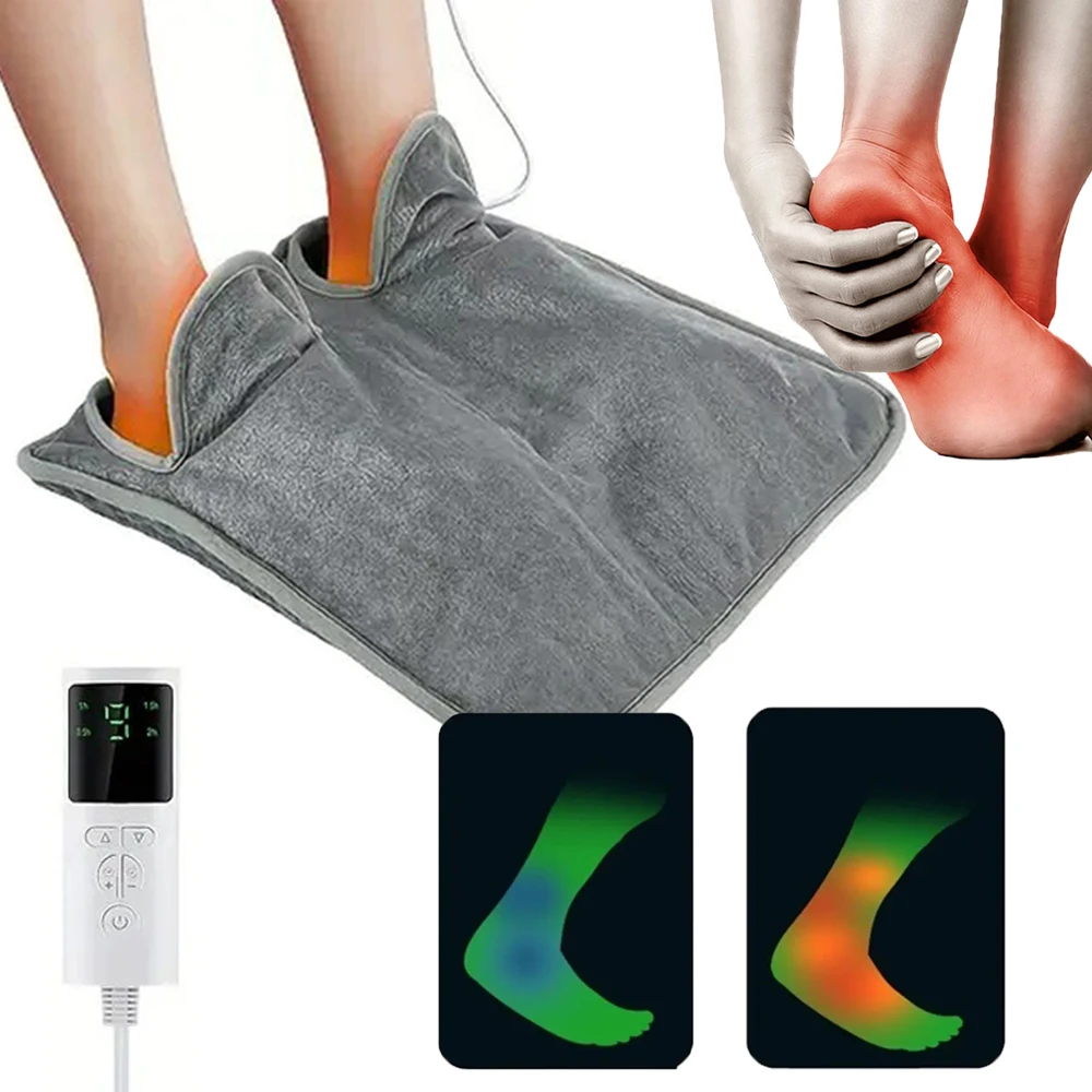 

Зимняя грелка для ног, электрическое одеяло, домашний офис, спальня, 9-уровневый горячий компресс, массажер для ног, расслабление мышц, кровообращение