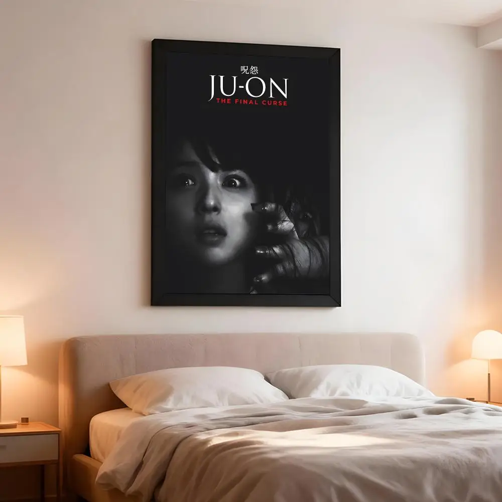 film horror T-The Grudge Poster Artistic Instant Peel-Off Wall Decor Atmosphere Setter for Bedside & Shared Room