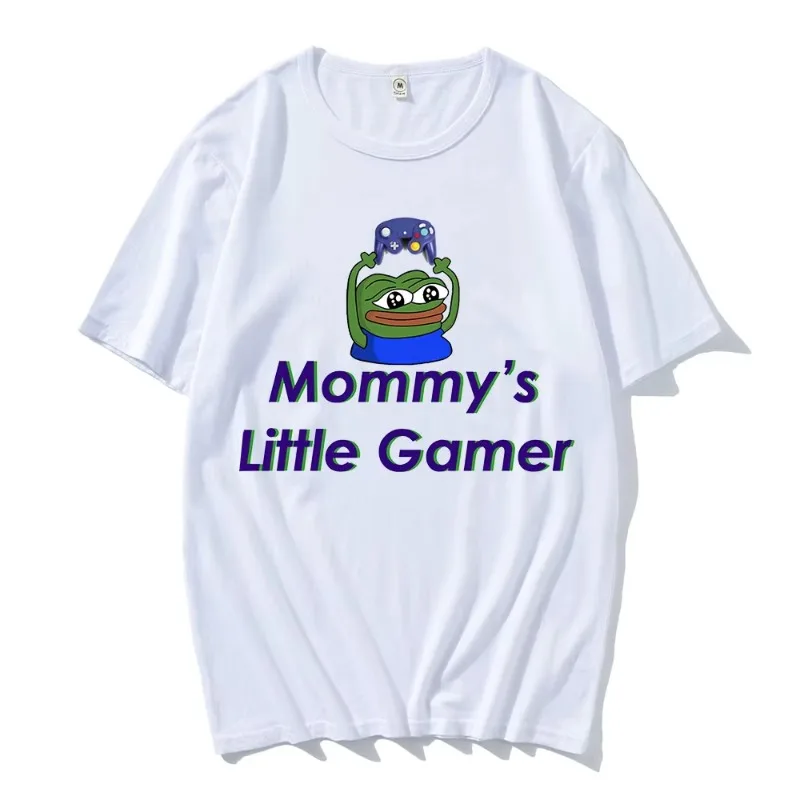 

Summer Mommy S Little Gamer Shirt Men's T Shirt Novelty Tee Shirt Short Sleeve O Neck Oversized T-Shirts 100% Cotton Clothing