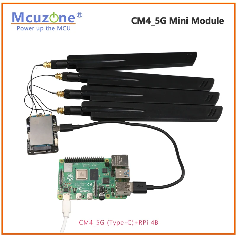CM4 5G Mini board, USB3.0 or USB2.0 Verison, support RPi OS,Ubuntu, Openwrt, FM160 RM500U RM520N RM530N, RPi 4B
