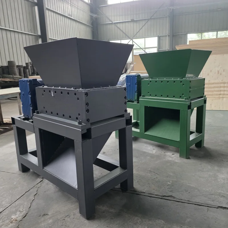 

(Для морских перевозок) Промышленный шредер для больших синих бочек, листового металла и деревянных досок, дробилка для резиновых шин, двухвальный измельчитель для железной проволоки