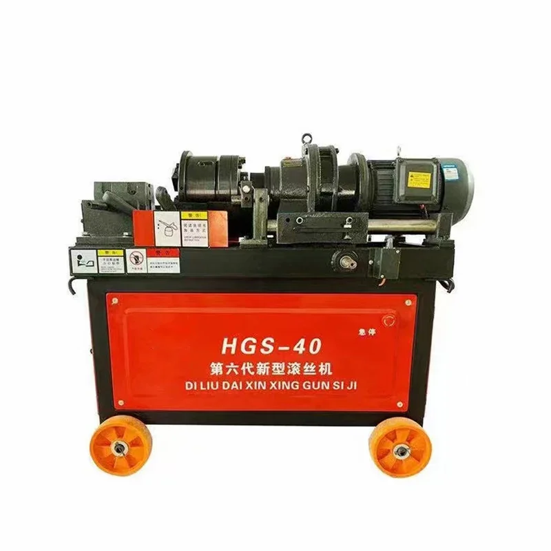 Hydraulic threading machine, mini rolling machine, manual steel bar rolling machine