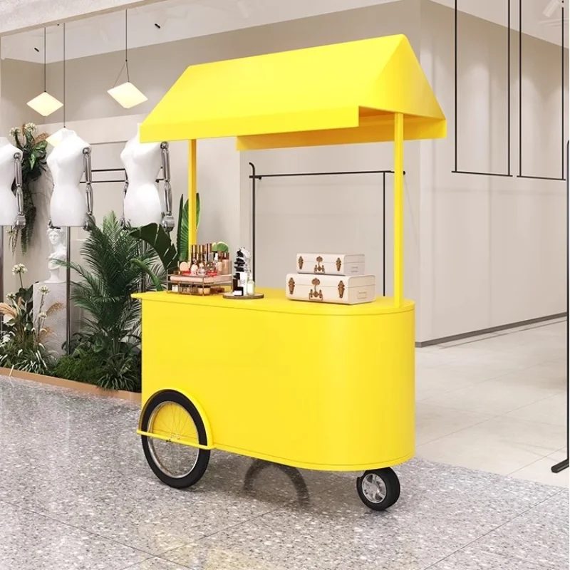 

Outdoor night market float shopping mall wrought iron stall mobile snack event exhibition promotion booth car