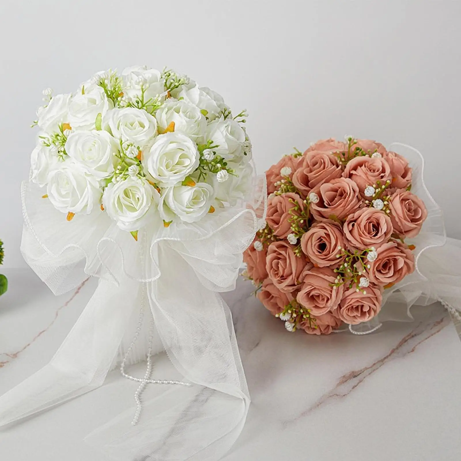 Bouquet de Patients Romantiques pour la Mariée, pour Remise de Diplôme, ixde Léon, Centres de Table de Mariage, Travailleurs de la Douche