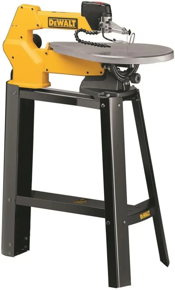 DEWALT Scroll Saw, 1.3 Amp, 20 in Steel Blade, With Variable-Speed Trigger, For Precise Cuts (DW788)