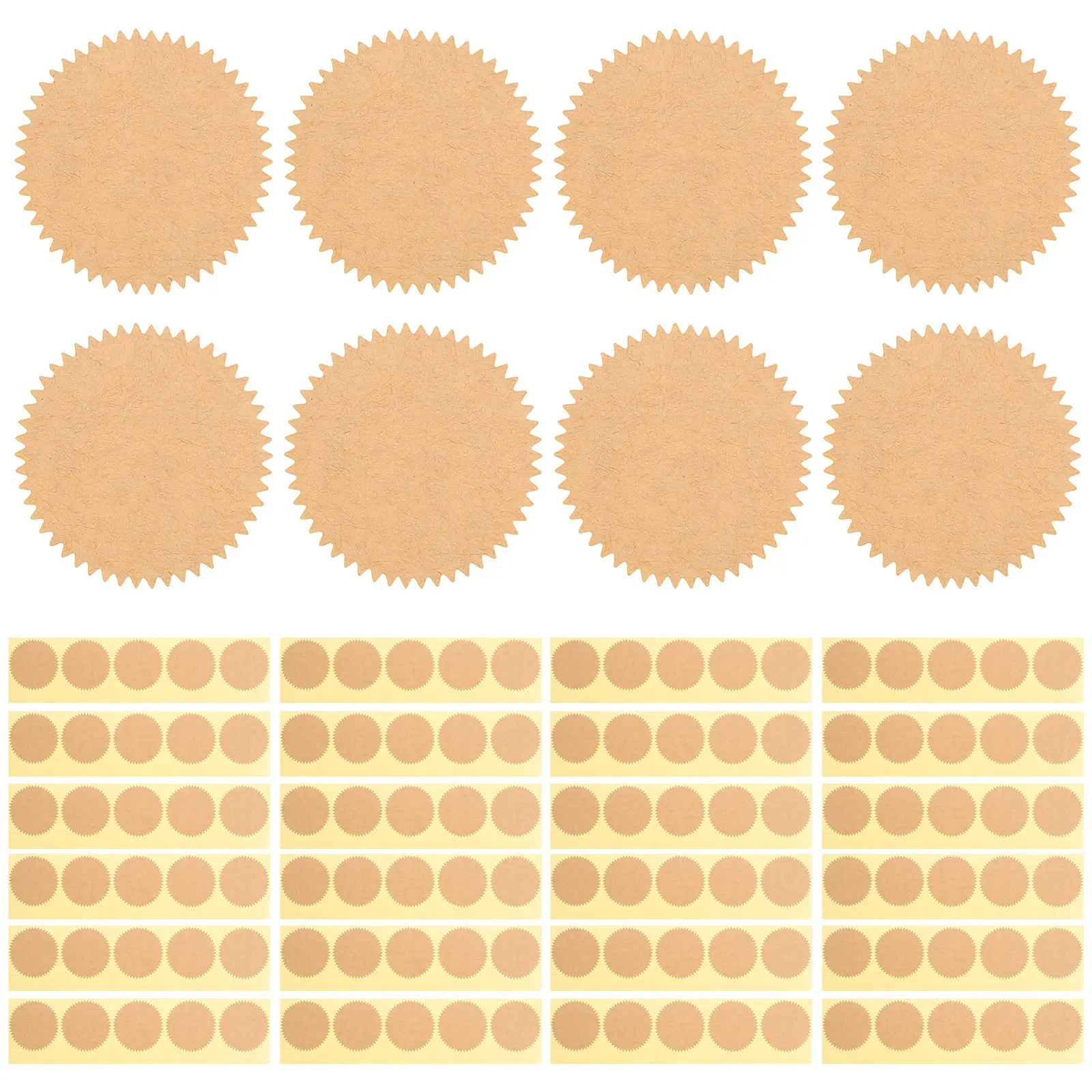 

100Pcs Blank Medal Stickers Adhesive Diploma Certificate Awards Graduation Motivational Stickers for Certificates