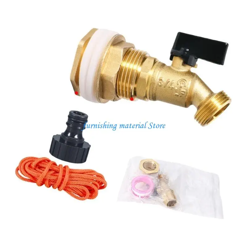 

Y5GD Brass Rain Barrels Spigot 3/4 Inch Quarter Turn Valves for Easy Water Control
