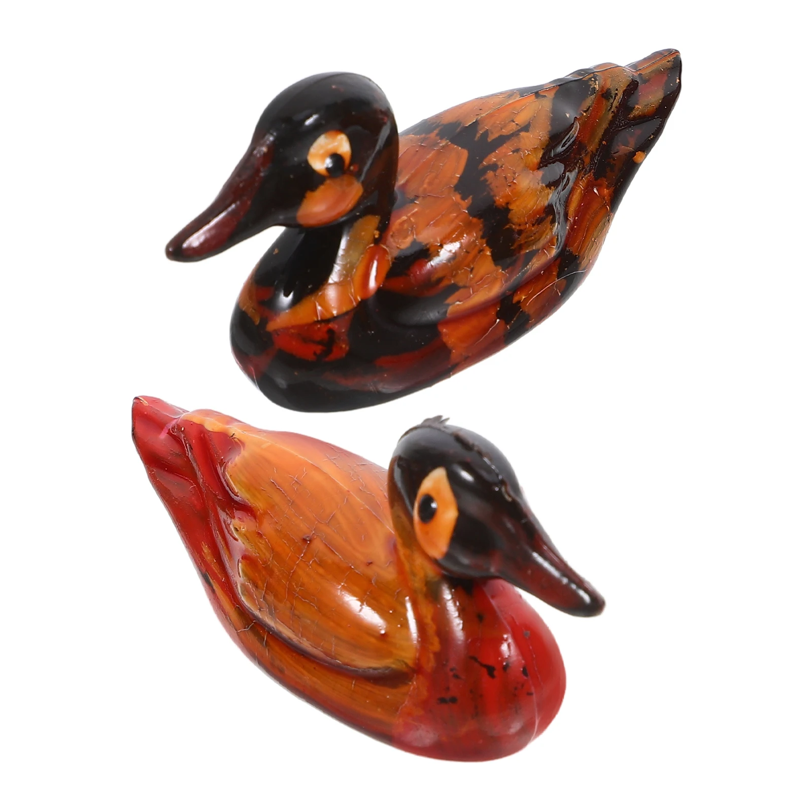 2 Buah 2 25 Inci Patung Bebek Resin Burung Cinta Dekoratif Rumah Nament Desktop Perhiasan Kerajinan Patung Miniatur Patung
