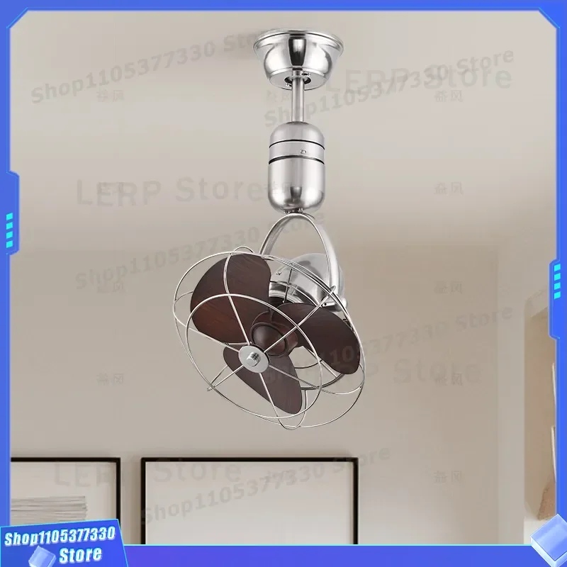 Wall Mounted Fan With Mesh Cover Large Air Volume Oscillating Ceiling Fan For Kitchen Bar Counter Study Room Aisle Dual