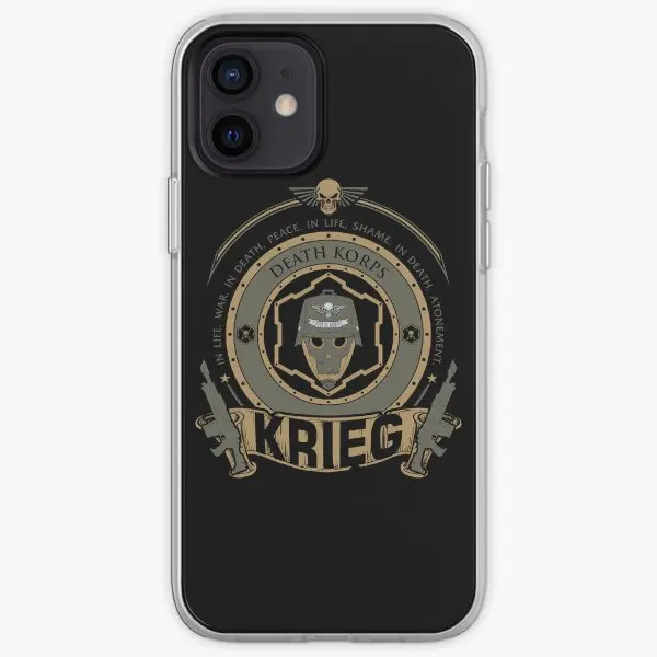 Krieg Crest Iphone Tough Case  Phone Case Customizable for iPhone X XS XR Max 6 6S 7 8 Plus 11 12 13 14 Pro Max Mini Print Soft