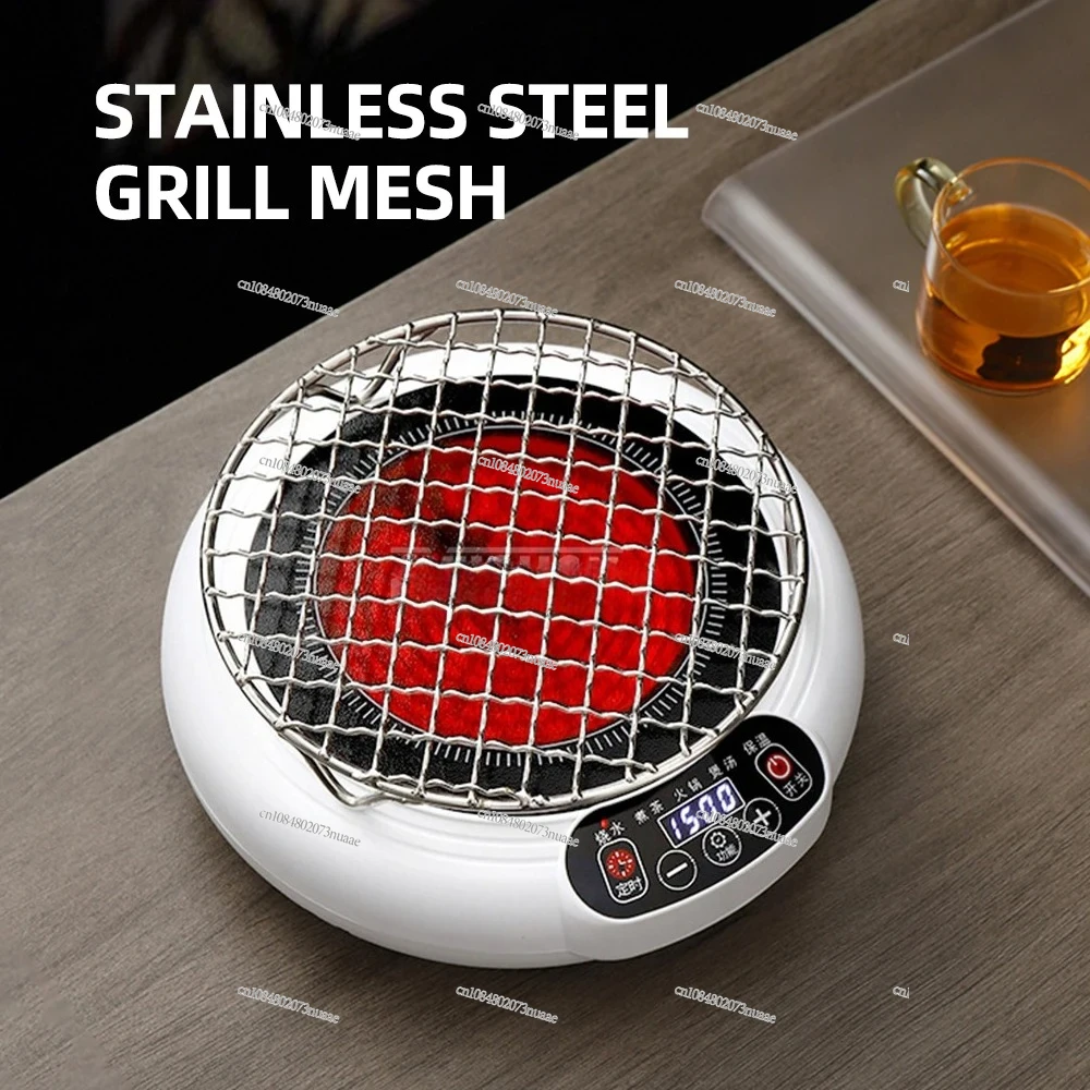 

Multifunctional Electric Ceramic Cooker Mini Electric Hot Plate Heater Stove 1500W Touch Button Tea Stove