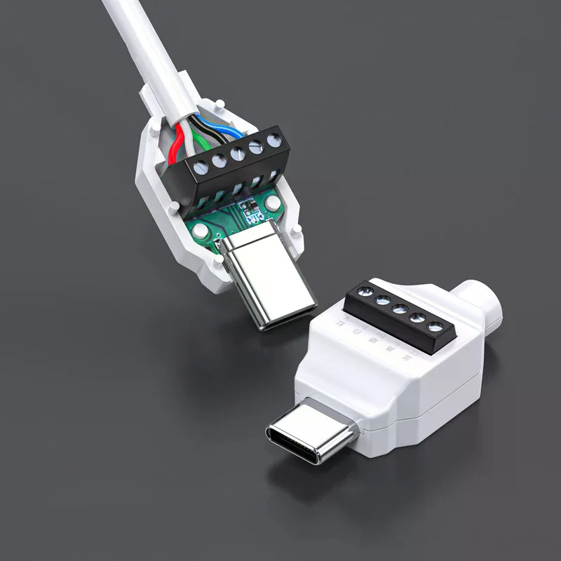 Type C Solderless Small Plug USB C Data Cable Connector USB Soldering Free Connector For Mobile Phone Fast Charging Cable Repair