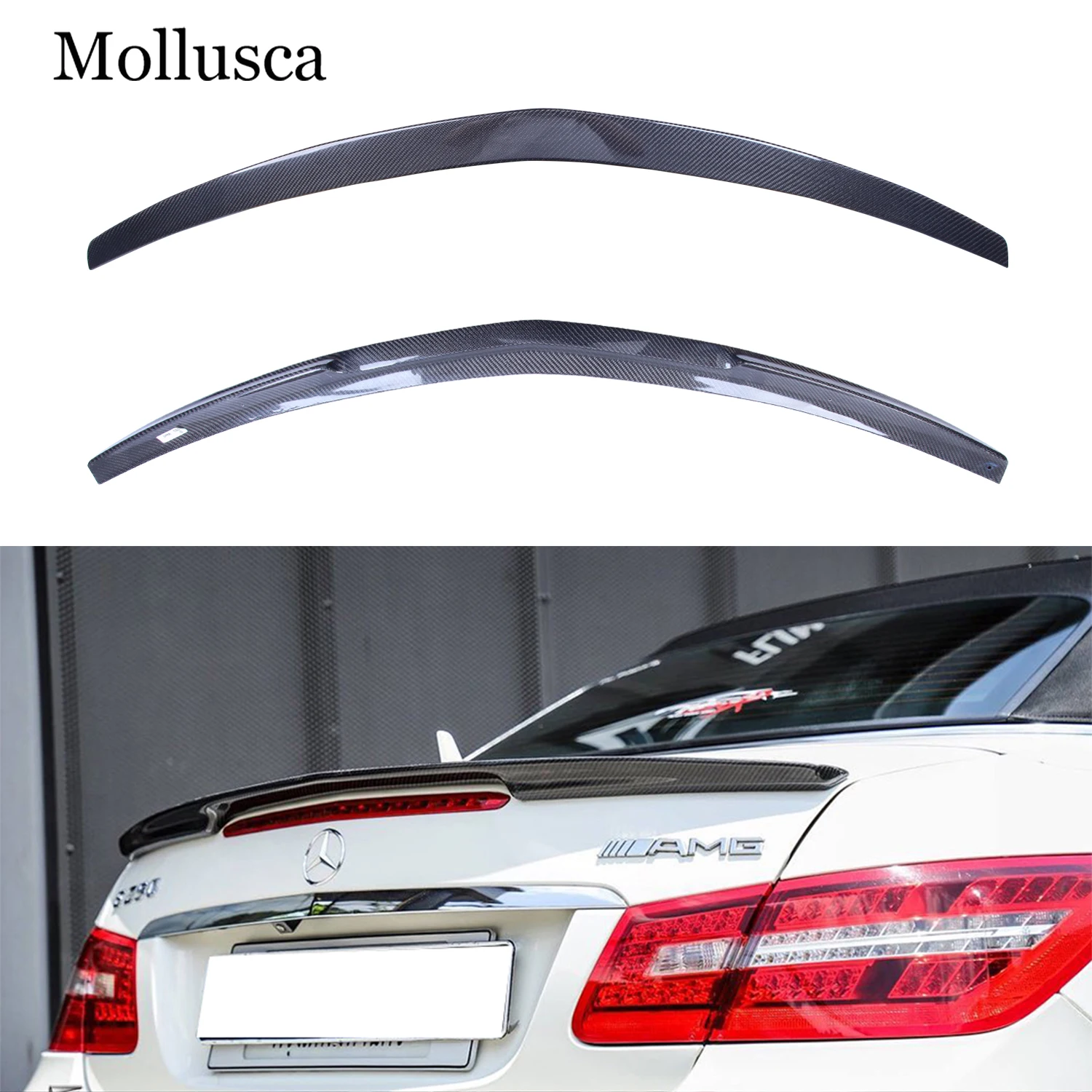 

For Mercedes-Benz E-Class W207 C207 2Door Coupe AMG Style Carbon Fiber Rear Spoiler Trunk Wing 2009-2019