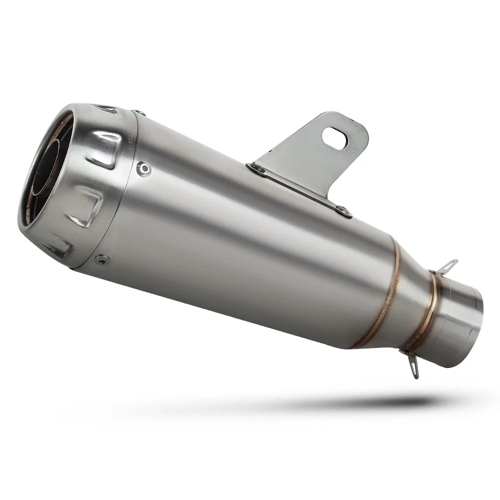 Motorcycle Exhaust Muffler 51MM Racing Exhausts Kit Tail Tube For 450SR CB190 MSX125 450RR R3 MT03 CB500 Z400 ZX4R Duke390
