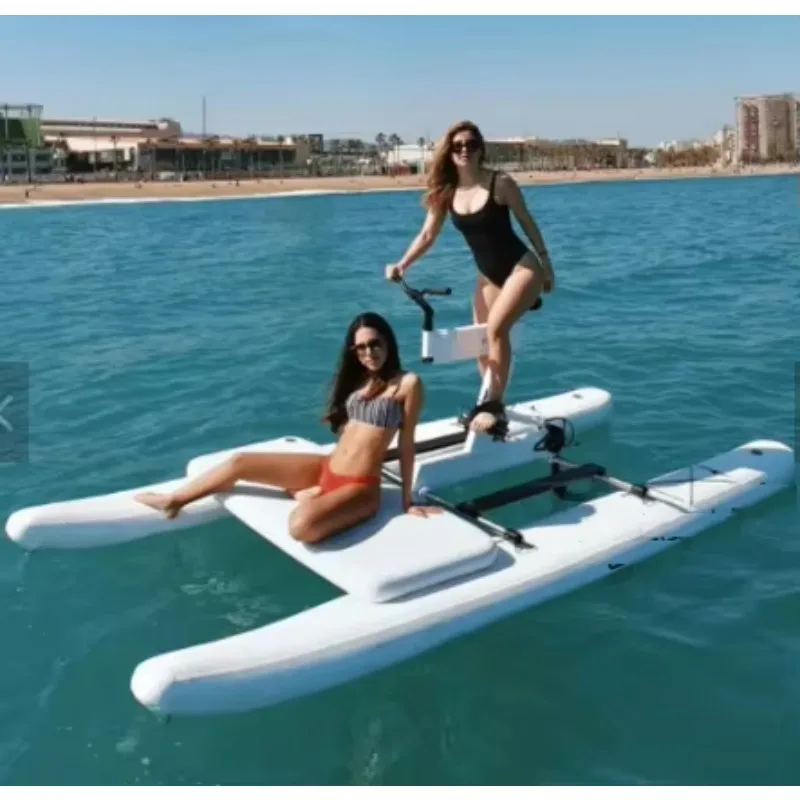 Water Sport Equipment Floating Propeller Water Bicycle Inflatable Aqua Bicycle Water Bike Pedal Boat