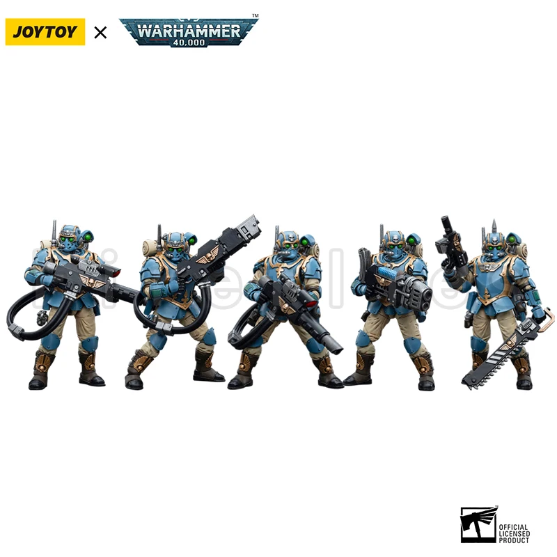 

Экшн-фигурка JOYTOY 1/18 (5 шт./комплект), 40K, Игрушечная модель отряда Tempestus Scions