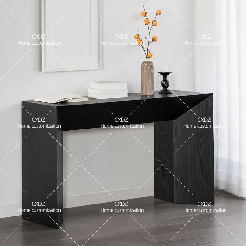 Modern Narrow Console Table for Entryway Wall Mounted End View Cabinet Simple Household Decor with Fireplace Design Advanced