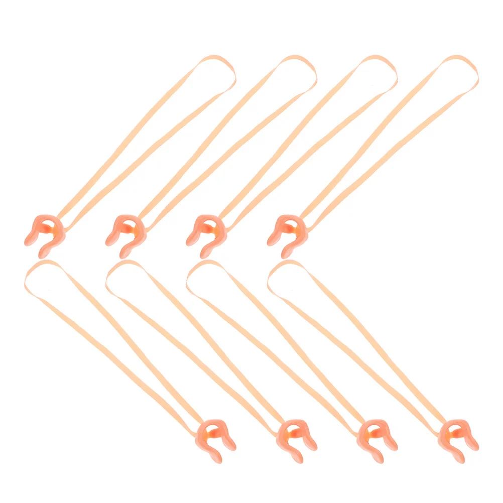 

8Pcs Swimming Nose Clips Emulsion Waterproof Nose Plugs with Strap for Swim Protection Training