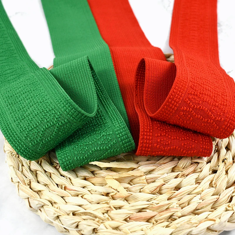 5/10M 50mm Soft Elastic Band Belt Jacquard Rubber Bands Waistband Pants Stretch Tapes Bag Strap Ribbon DIY Garment Accessories