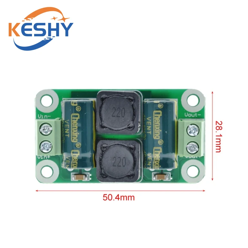 0-50V 4A DC Power Supply Filter Board Class D Power Amplifier Interference Suppression Board Car EMI Industrial Control Panel