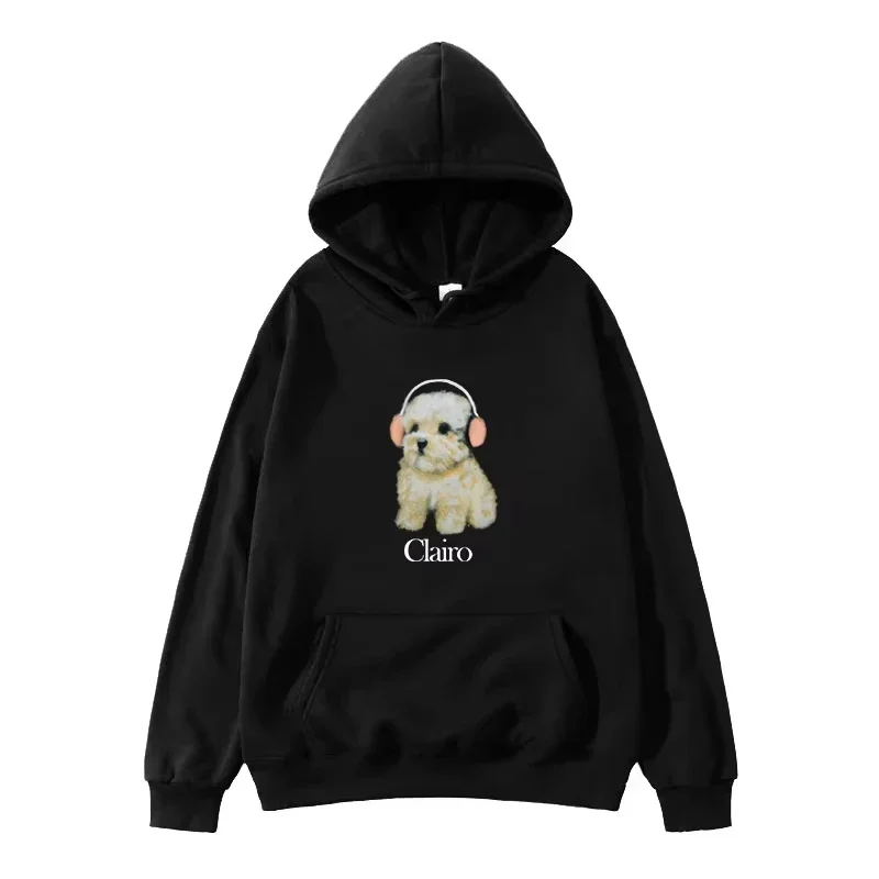 2025 Clairo - Men's and Women's Top Hooded Sweatshirts Fun Dog Pattern Clothes New Harajuku Fashion Hooded Hoodies Autumn_Winter