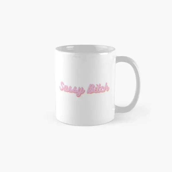 Sassy Classic  Mug Handle Round Gifts Coffee Cup Picture Photo Simple Drinkware Tea Image Printed Design