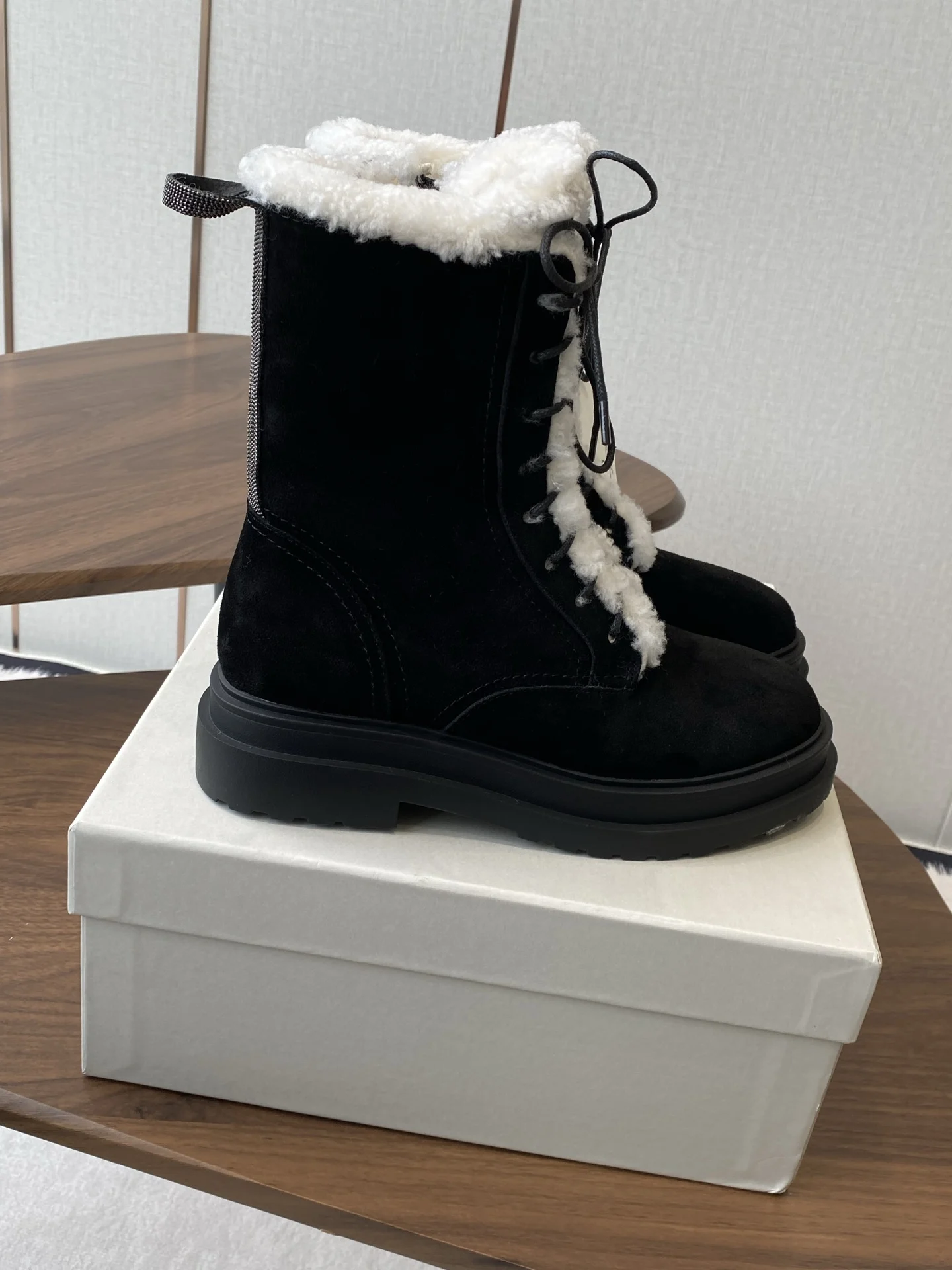 

Роскошные ботинки серии BC теплые водонепроницаемые кожаные изысканные швейные и удобные простые и продвинутые праздничный подарок