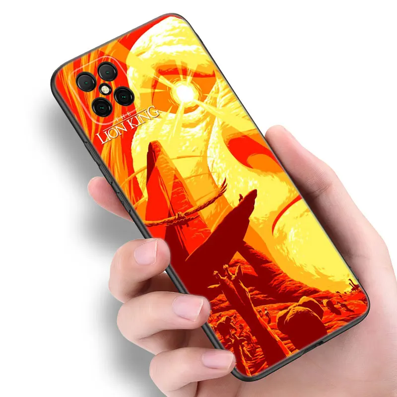 The King Lion Simba Black Silicone Phone Case For Huawei Nova 11 12 Ultra 9 10 SE Pro 11E 11i 12i Y70 + Y60 Y61 Y71 Y72 Y90 Y91