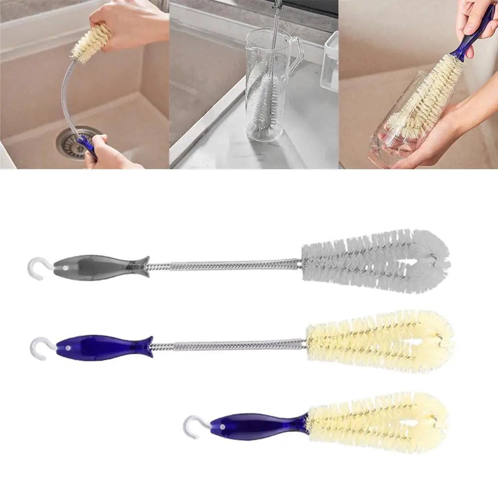 

Мягкая щетка для чистки бутылок, гибкая многофункциональная щетка для вина для очков/флейтов для шампанского/болетов, бытовые принадлежности