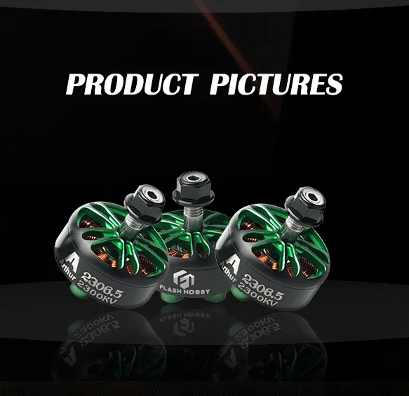 1-4pcs Flash Hobby ARTHUR A2306 A2306.5 2306.5 1400KV 1900kv 2300kv 2550kv Brushless Motor for 7Inch Long Rang FPV Racing Car
