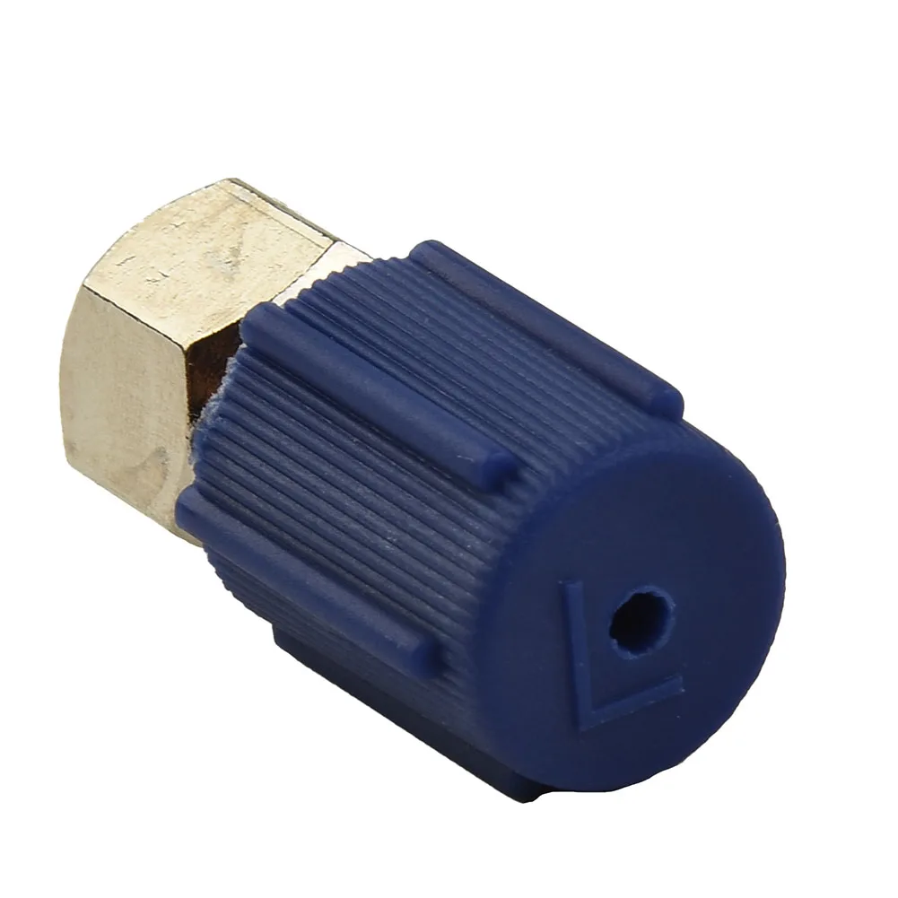 Quick Disconnect A/C Charging Port Adapter Valve Quick Coupler Air Condition Filling Fitting Port High & Low Pressure