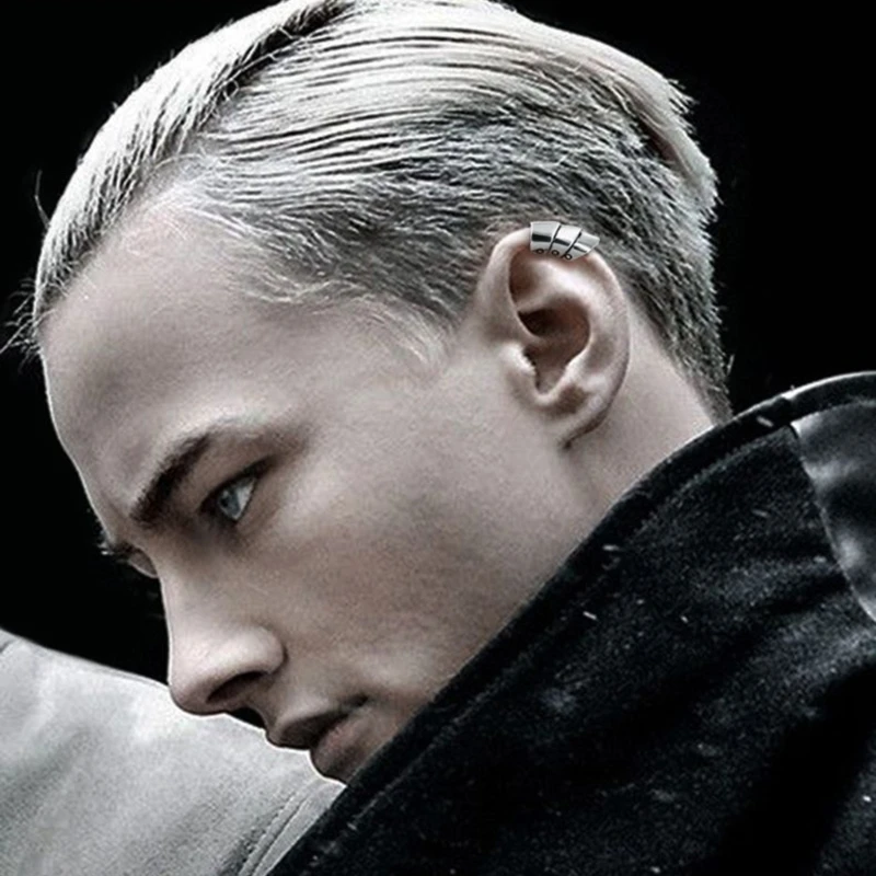 Earcuff القرط غير ثقب لا ثقب الرجال الأذن الكفة مجوهرات باردة الشرير مجوهرات غير عادية تأثيري الإكسسوارات القرط قابل للتعديل