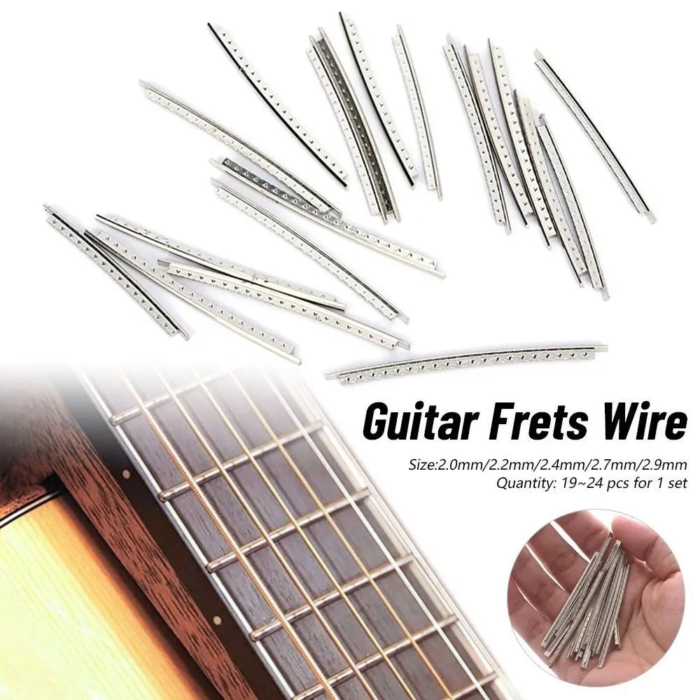 New 2.2mm Guitar Fret Wire White Copper 2.7mm Guitar Playing Accessories 24Pcs/ Set Scale line Guitar