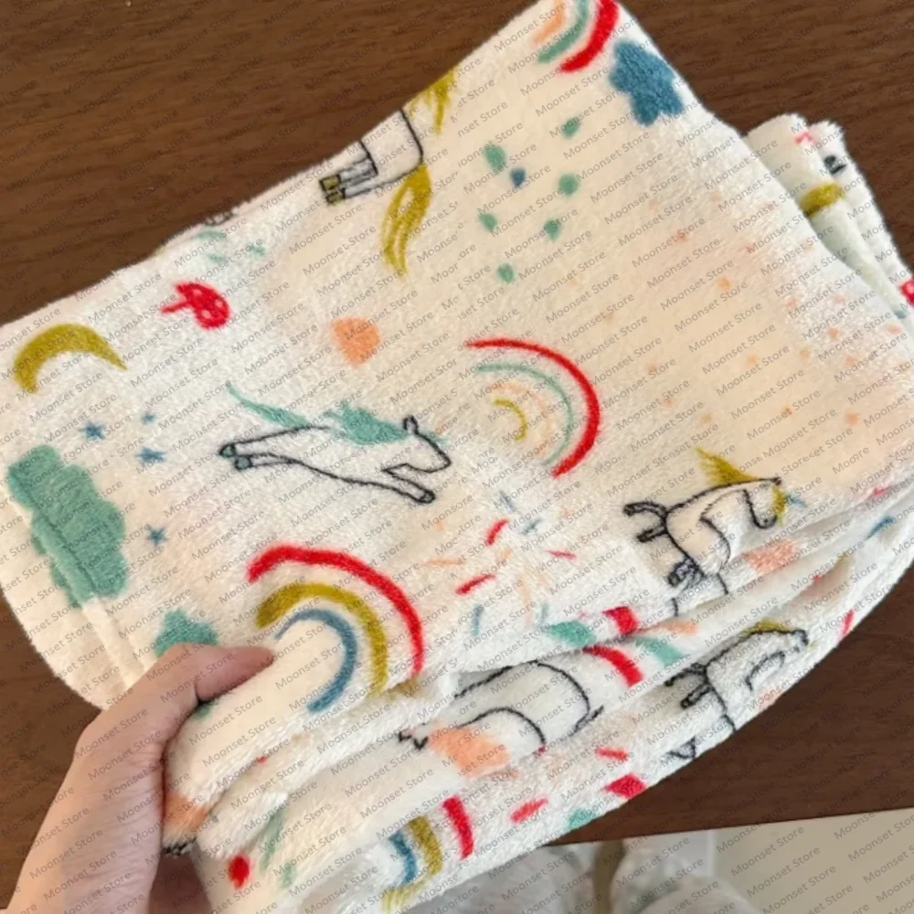 Women's autumn and winter home pajama pants Cartoon flannel home casual walking long pants Comfortable and cute Ladies' trousers