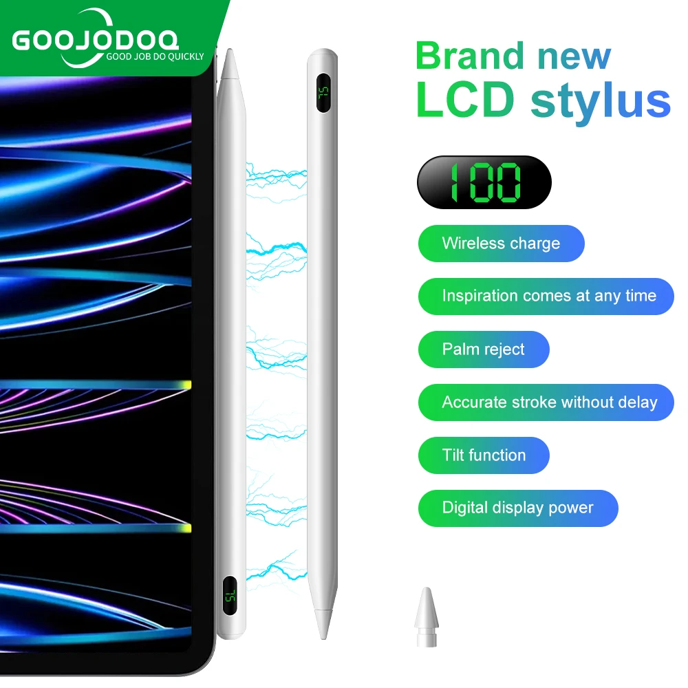 

For Apple Pencil 2 1 with Wireless Charing Pencil for iPad Air 5 Air 4 Pro 11 12 9 2021 Mini 6 for Apple Pencils