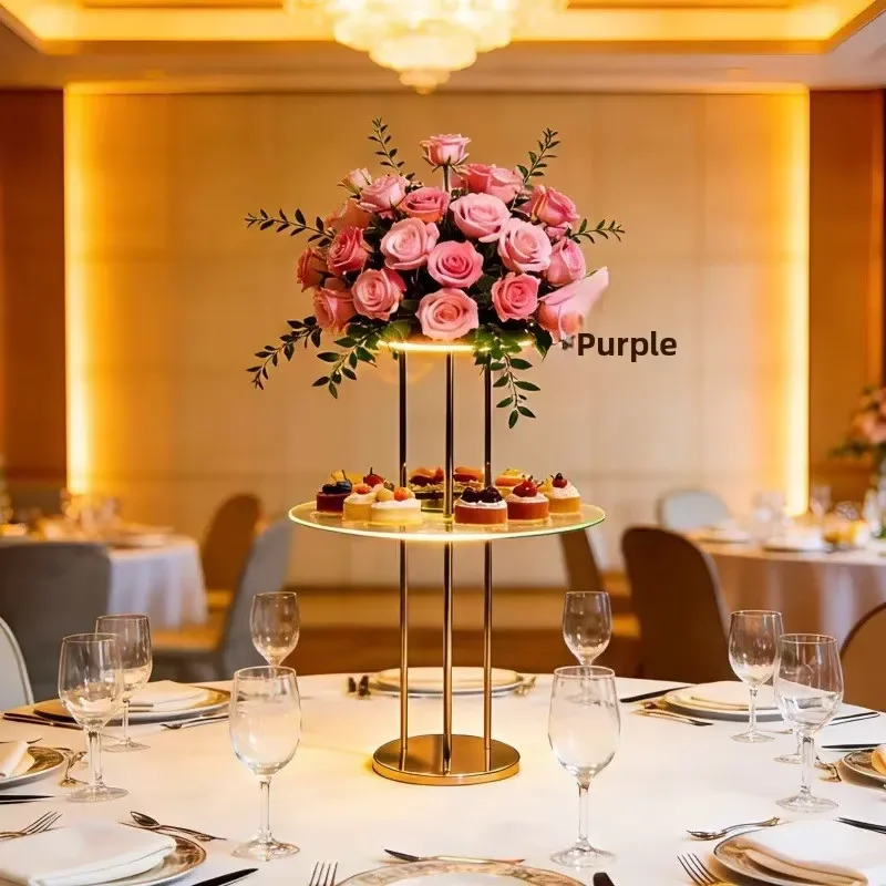 Flower Stand Dessert Table Wedding Party Birthday Event Centerpiece Display Plastic Festive Party Vibe Home Decor IMUWEN