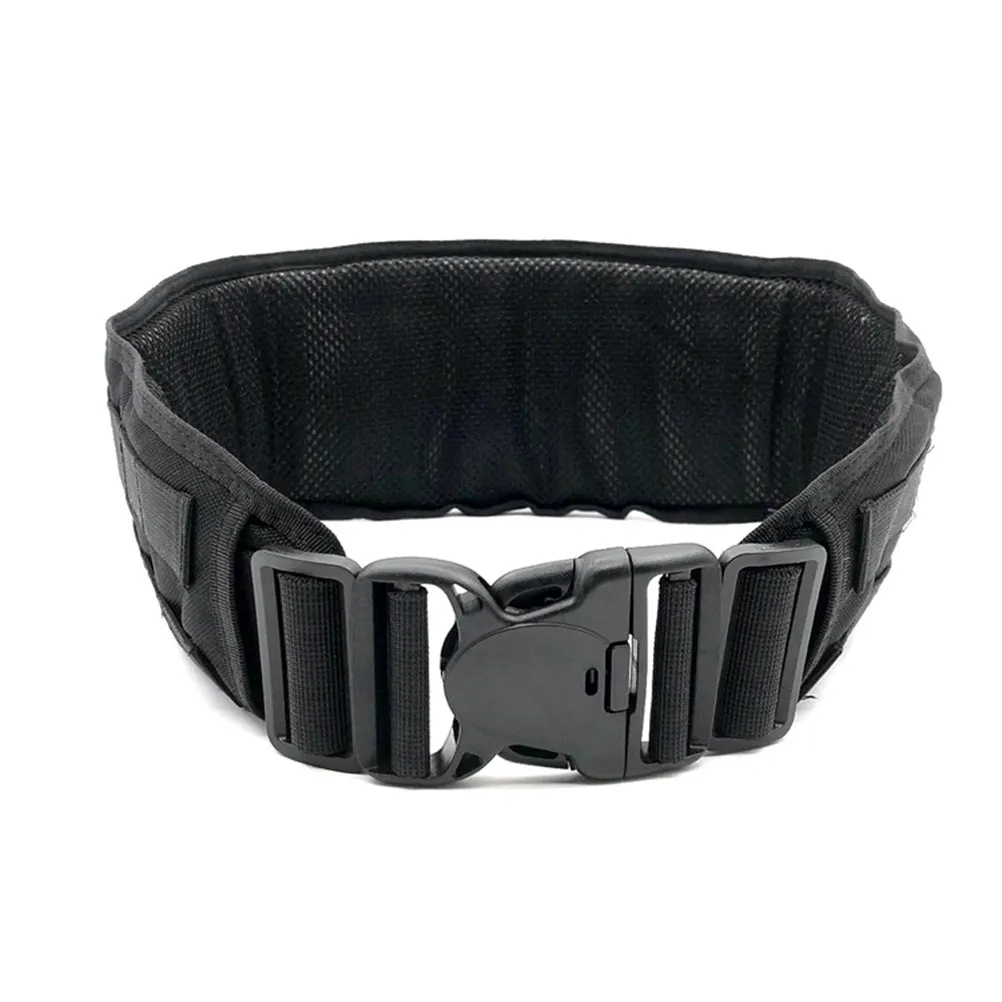 

Nylon Heavy Duty Web Belt Hook Loop Fastener Black Men Women Durable Load Bearing Utility Belt Camping