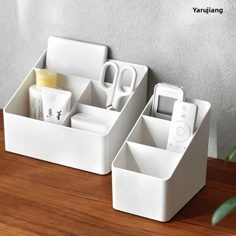 

Multifunctional Office Cosmetic Storage Box Rural Style Acrylic Cover Desktop Organizer for Living Room And Dormitory